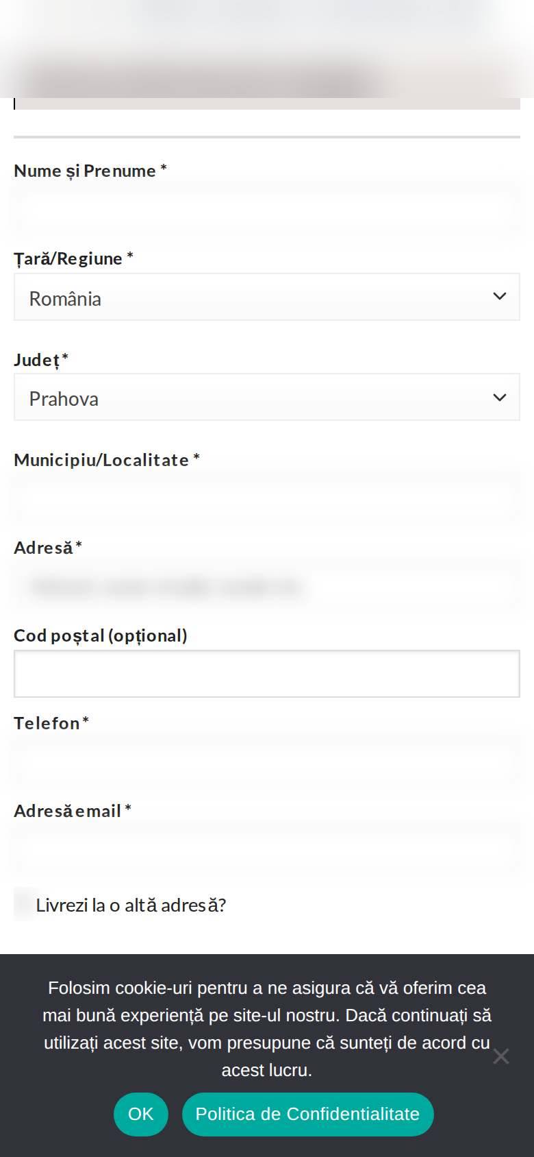 Pagina de comandă (telefon) pe telefon